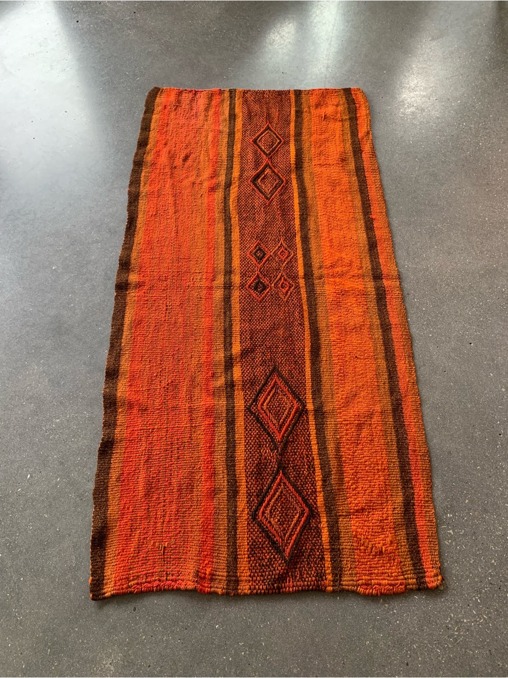 Vintage 1970s Turkish Wool Kilim Rug